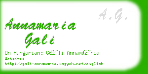 annamaria gali business card